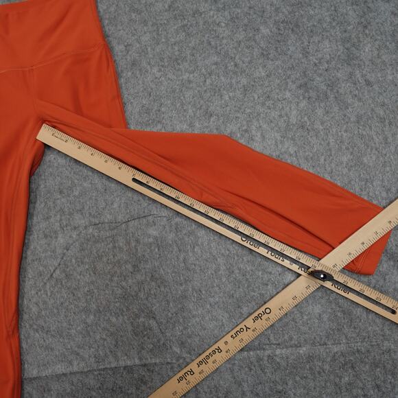 Lululemon Leggings Womens 2 Align High Rise Crop 22" Red Yoga Soft Run Workout - Picture 4 of 8